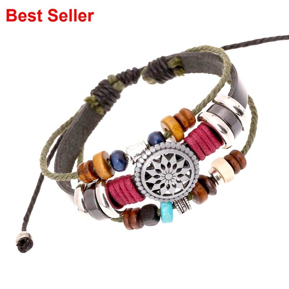 Bohemian Multilayer Handwoven Beaded Bracelet Adjustable Fit